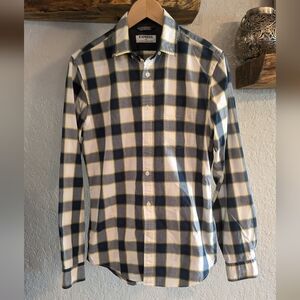 Mens Express Plaid LS Collard Shirt